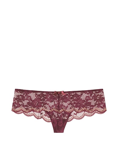 Allover Lace Hipster Thong Panty
