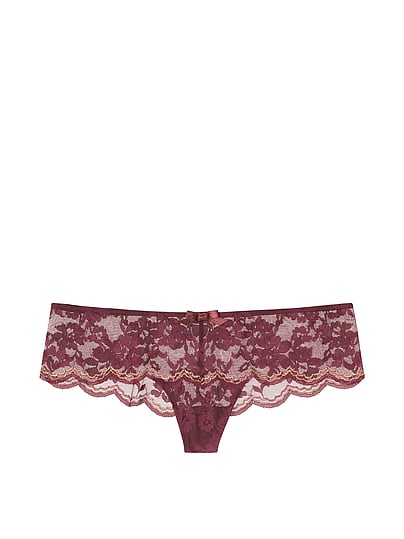 Allover Lace Hipster Thong Panty