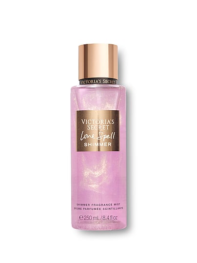 Love Spell Shimmer rozświetlająca mgiełka do ciała z brokatem