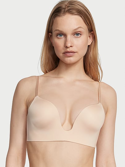 Invisible by Victorias Secret Plunge Low-Back Bra, Beige, 38D - Women's Bras - Victoria's Secret Invisible by Victorias Secret Plunge Low-Back Bra, Beige, 38D - Women's Bras - Victoria's Secret