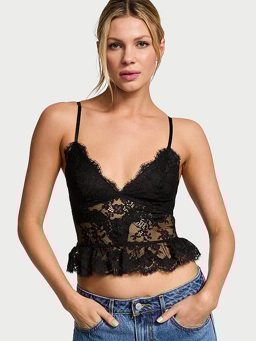 lace basque top
