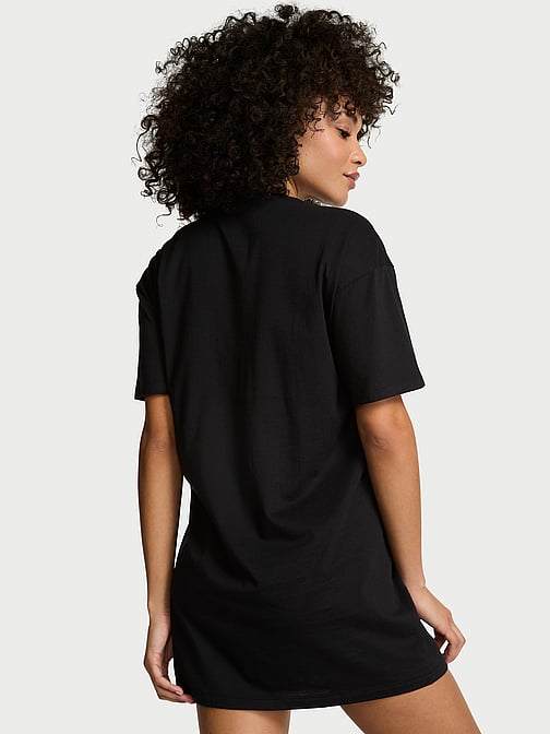 cotton t shirt night dress Women Lady Sleep Shirt T-Shirt Night Gown Cotton Tee Nightshirt Dresses  Oversize