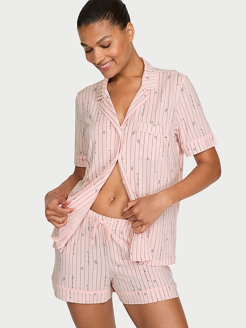 night dress shorts Linen Short Night Gown RIVER XXL / Milky White