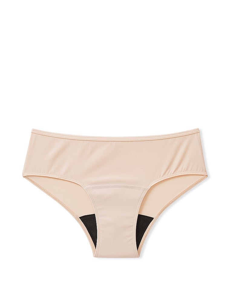 PINK Period Hiphugger Panty, Marzipan, offModelFront, 3 of 3