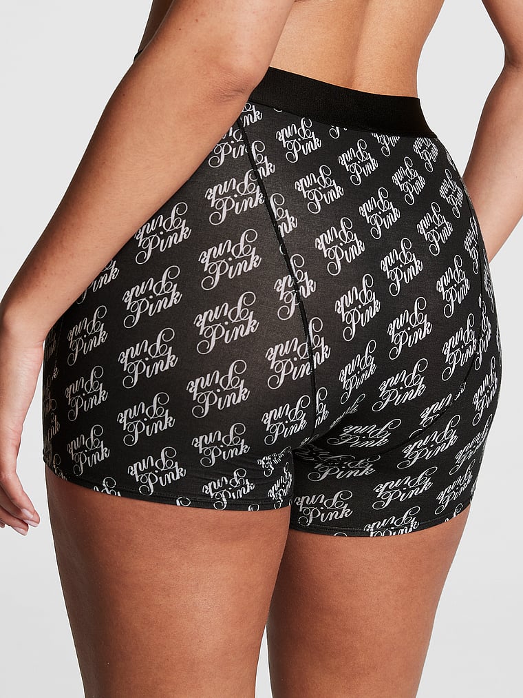 Pink Solid Boxer For Womens