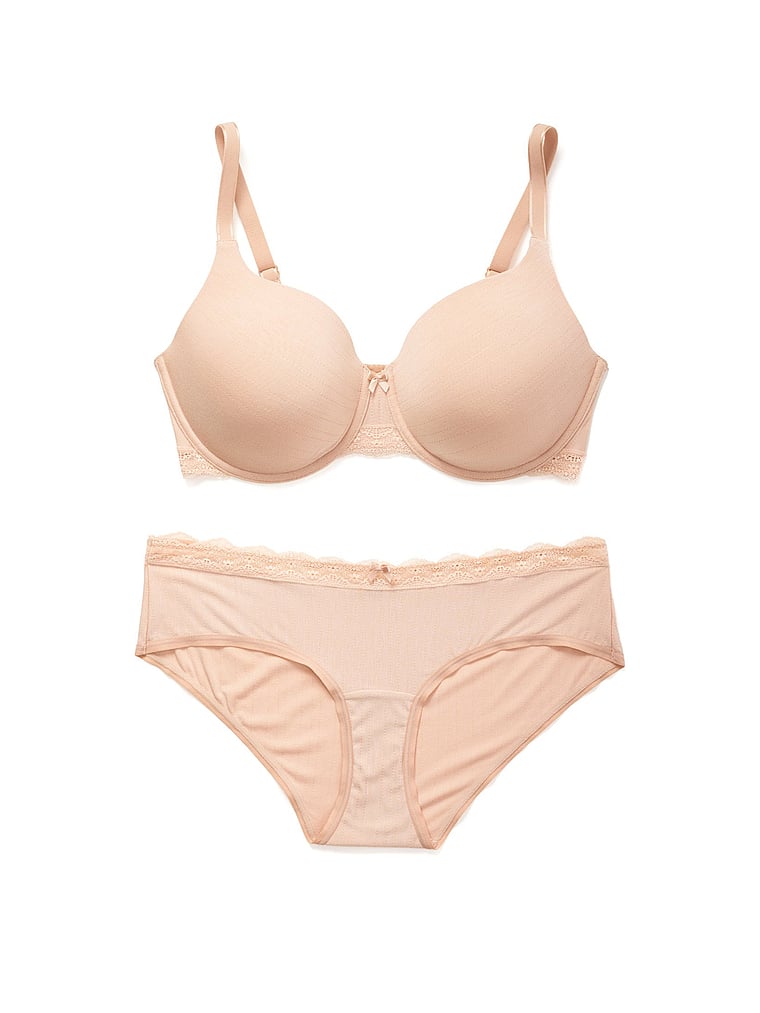Victoria's Secret, Adore Me Annabelle Demi Bra, Rose Dust, offModelFront, 4 of 4