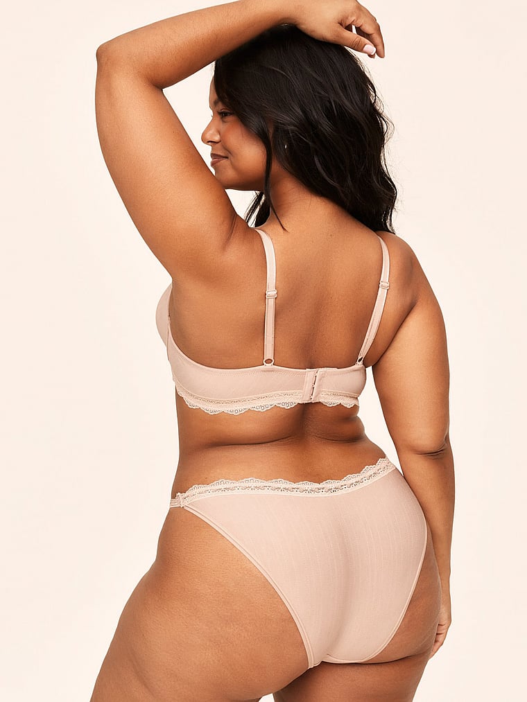 Victoria's Secret, Adore Me Annabelle Demi Bra, Rose Dust, onModelBack, 2 of 4