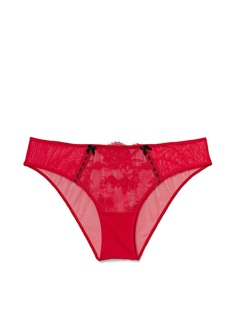 Victoria's Secret, Adore Me Yara Bikini Panty, True Red, offModelFront, 3 of 4