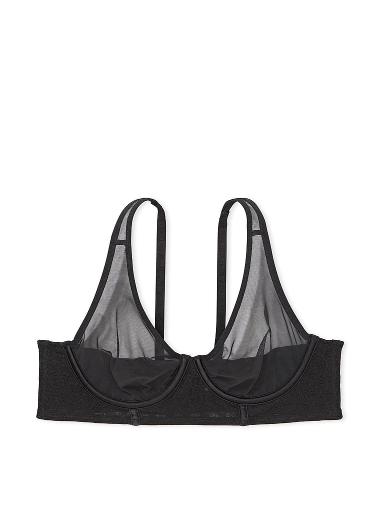 Bralette Victoria's Secret Satin Noir Plunge - Taille S, Neuf Avec étiquettes