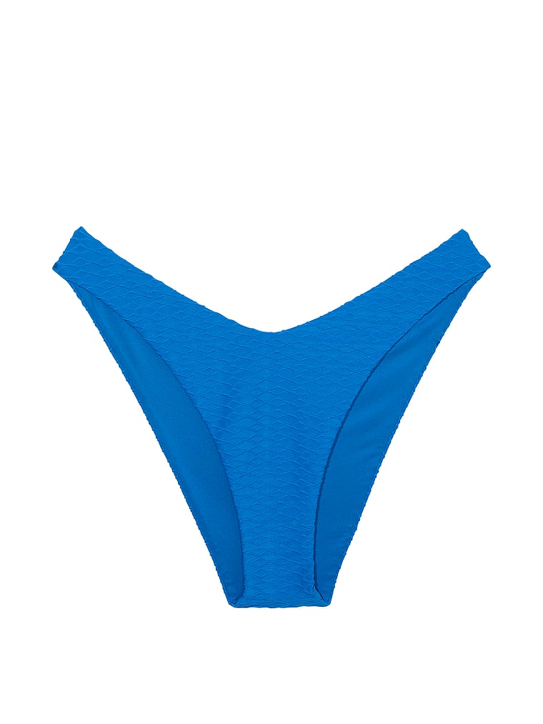 Victoria's Secret, Victoria's Secret Swim Brazilian Bikini Bottom, Shocking Blue, offModelFront, 3 of 4