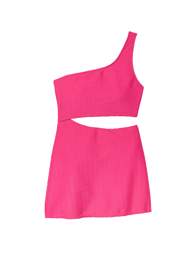 Victoria's Secret, Victoria's Secret Swim New Style! The Cut-Out Swim Dress, Forever Pink, offModelFront, 3 of 4