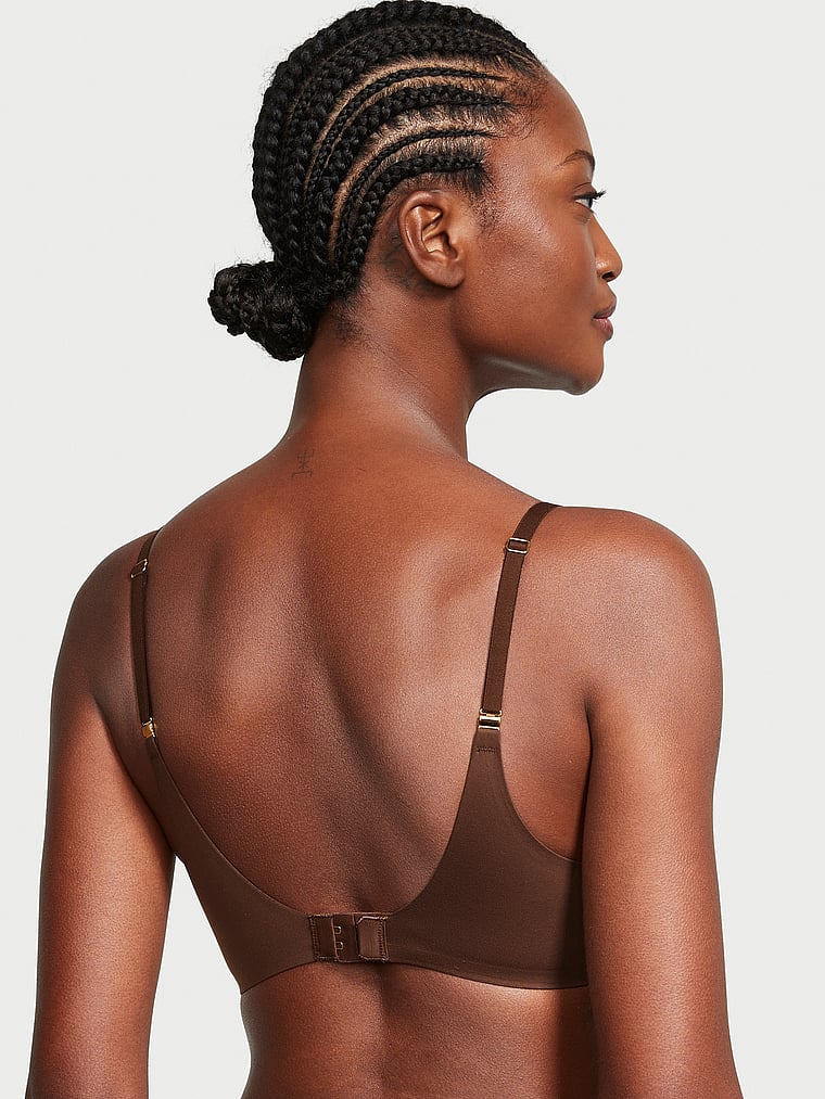 Victoria's Secret, Love Cloud Perfect Shape Incredible Push-Up Bra, Ganache, onModelBack, 3 of 4