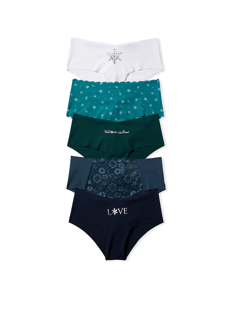 Victoria's Secret, Victoria's Secret 5-Pack No-Show Cheeky Panties, Night Sky Mix, offModelFront, 1 of 1