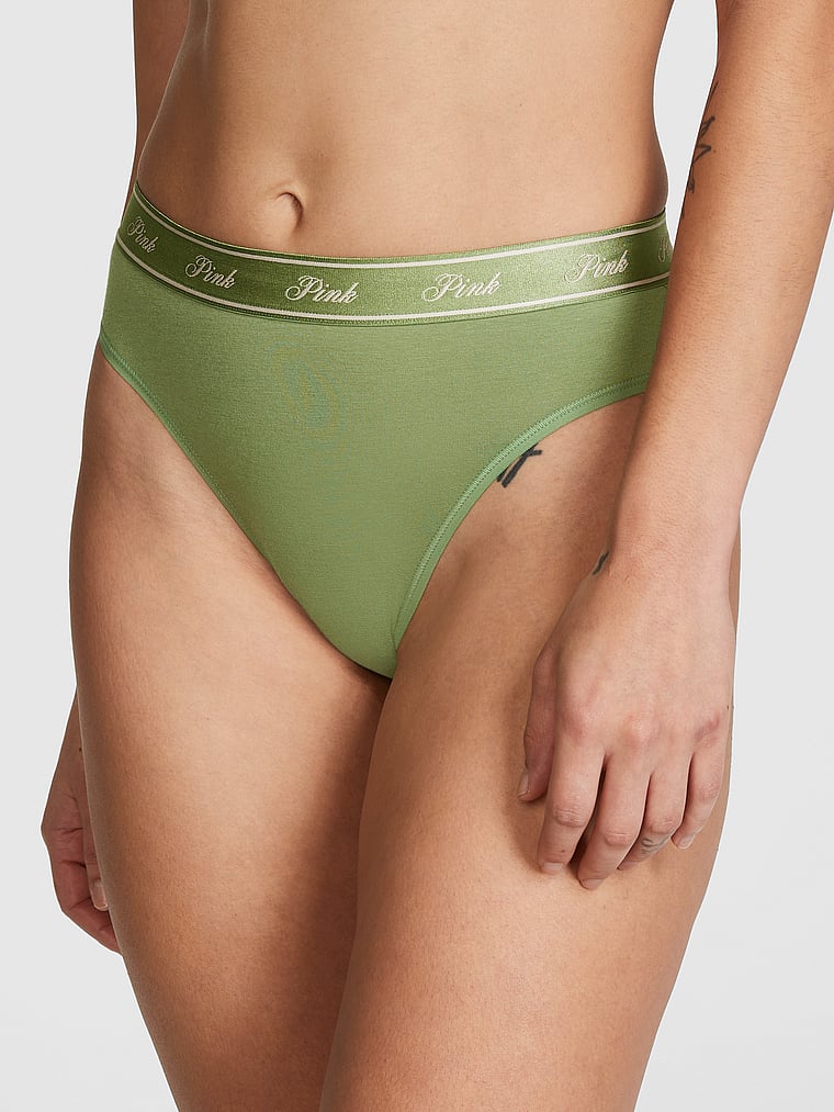 Logo Cotton Brazilian Panty