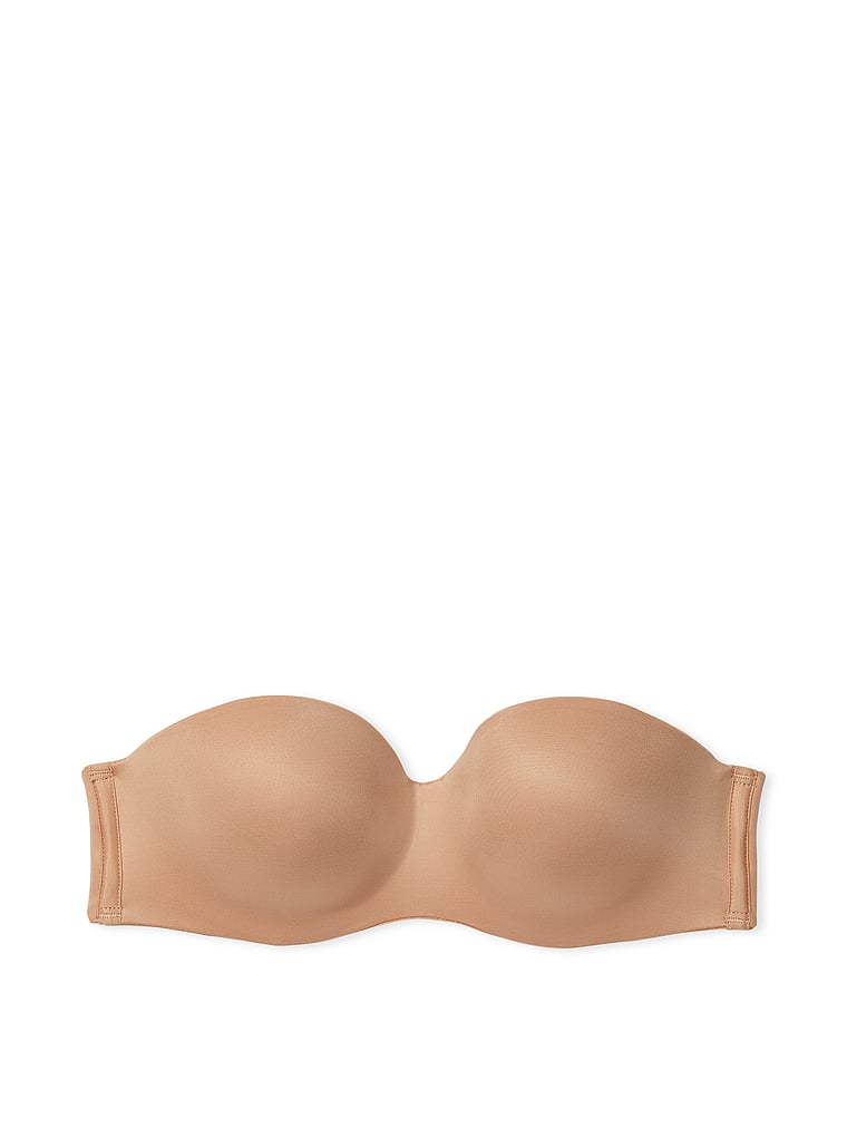 Victoria's Secret, Body by Victoria Lightly Lined Smooth Strapless Bra, Praline, offModelFront, 3 of 4