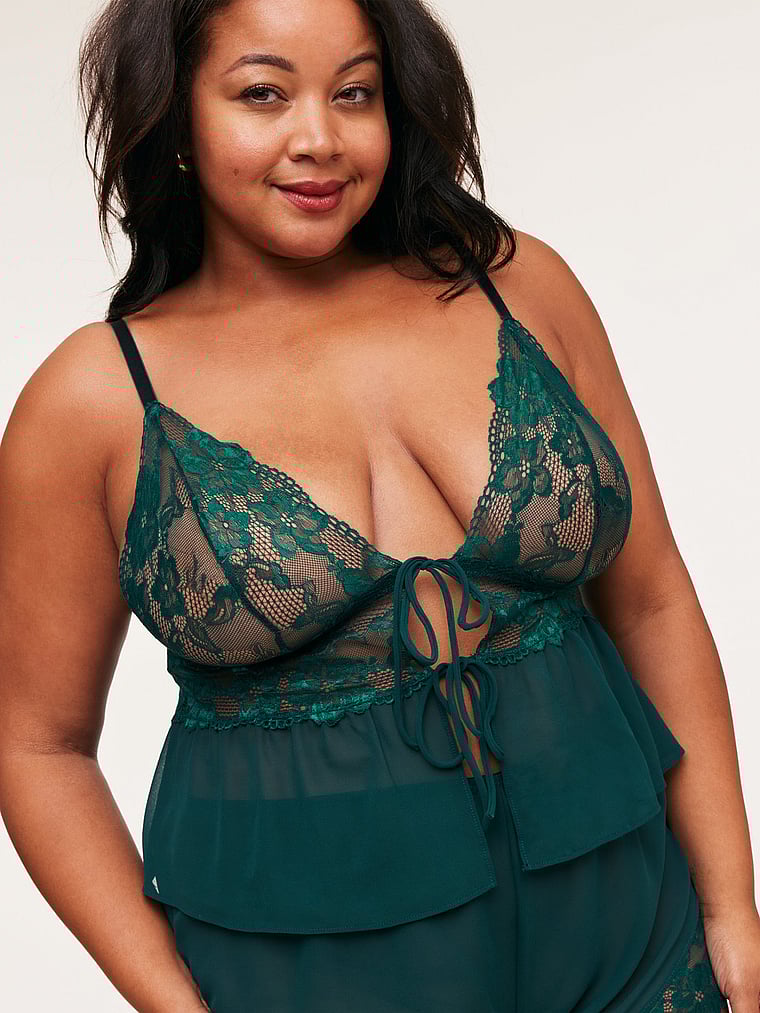 Victoria's Secret, Adore Me Tammy Cami + Short Set, onModelSide, 3 of 6