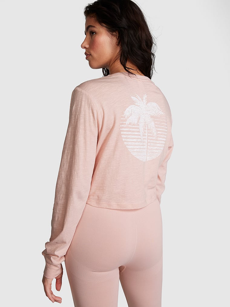 victoria secret long sleeve crop top