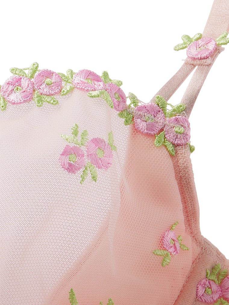 Dream Angels Rosebud Embroidery String Bikini Panty , Pink, XXL - Women's Panties - Victoria's Secret