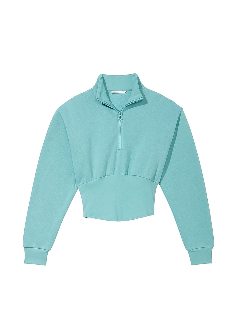 Pull Sweat Victoria's Secret Pink - Rose Vif, Taille S, Demi-zip - Occasion Très Bon état (60% Coton, 40% Polyester)