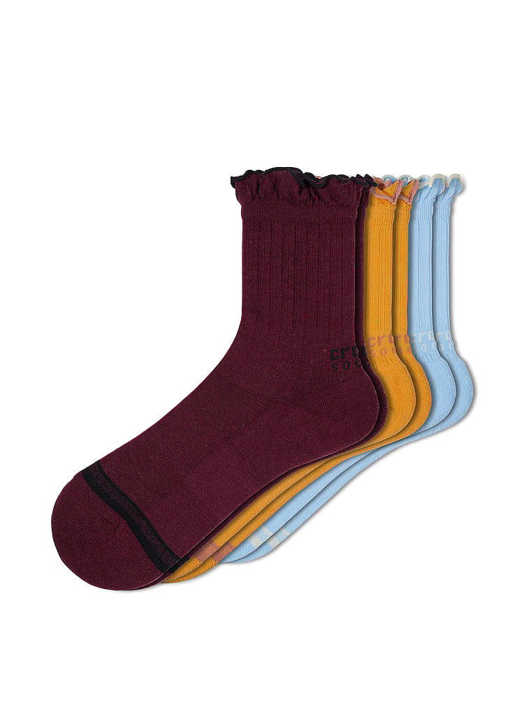 3-Pack Ruffle Ankle Socks
