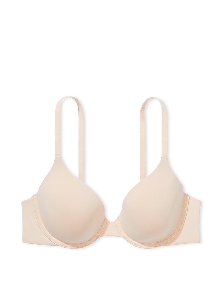 Victoria's Secret, The T-shirt Lightly-Lined Full Coverage Bra, Marzipan, offModelFront, 3 of 3