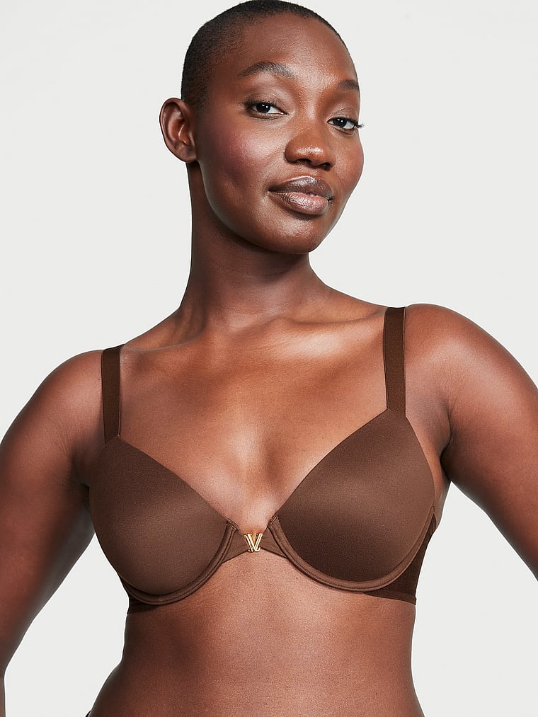 Lightly Lined Front-Close Full Coverage Bra