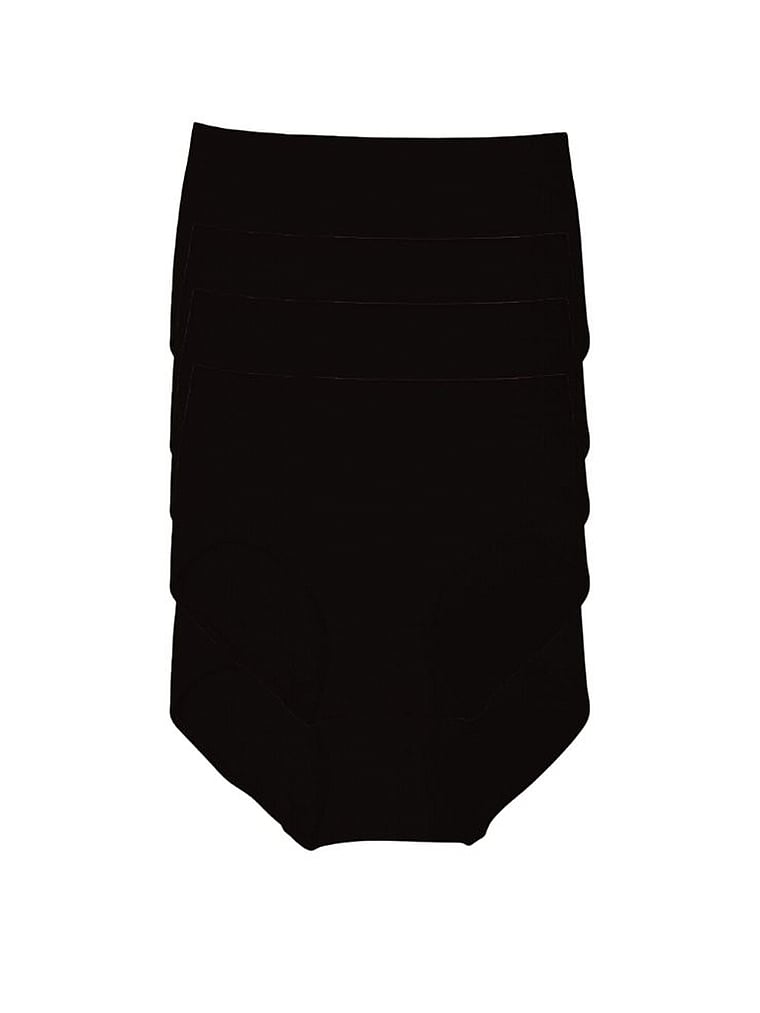 Victoria's Secret, MINDD 5-Pack Full Coverage Brief Panties, Black, offModelFront, 1 of 2