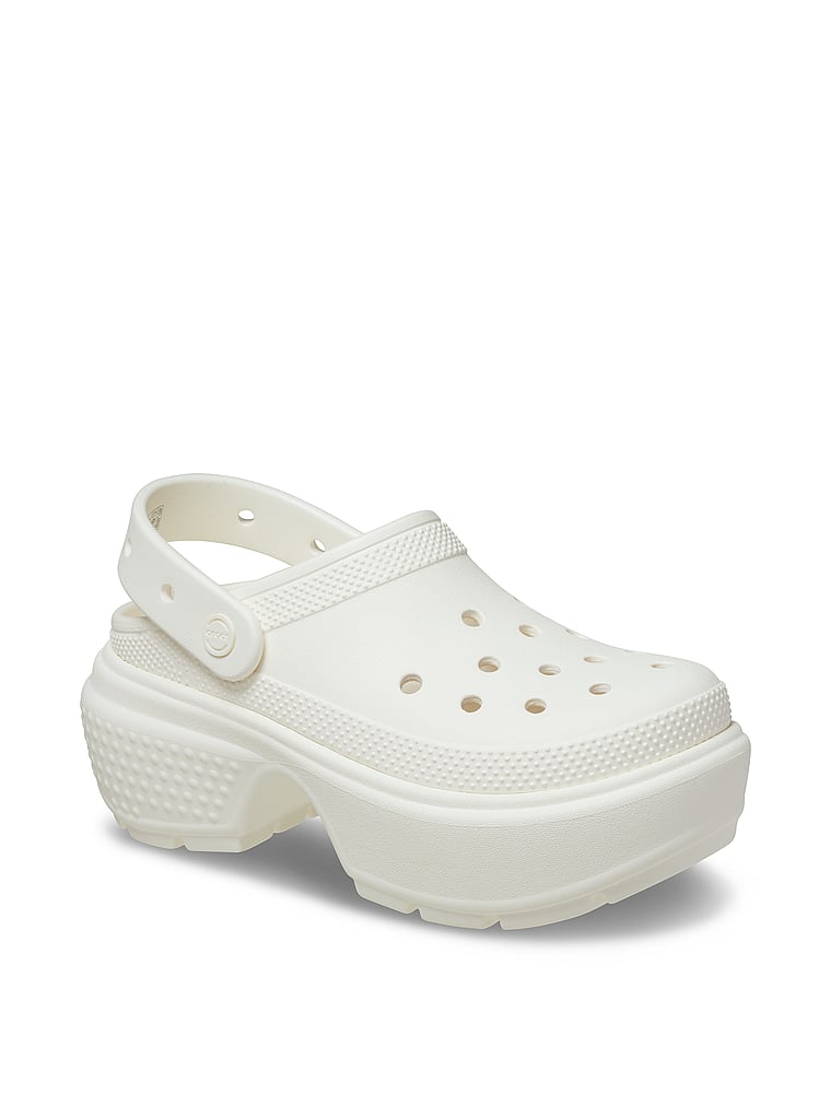 Crocs Stomp Clogs, White/Ivory, onModelFront, 1 of 3