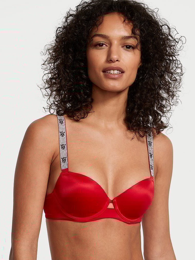 Shine Strap Lightly Lined Demi Bra