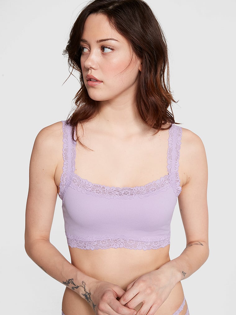 Out From Under Seamless Stretch Lace Bralette In Mauve