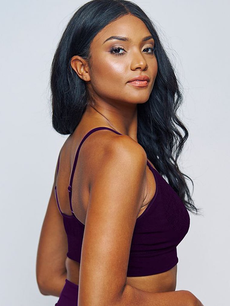 Victoria's Secret, MINDD Ultimate Comfort Bra, Purple, onModelBack, 2 of 3