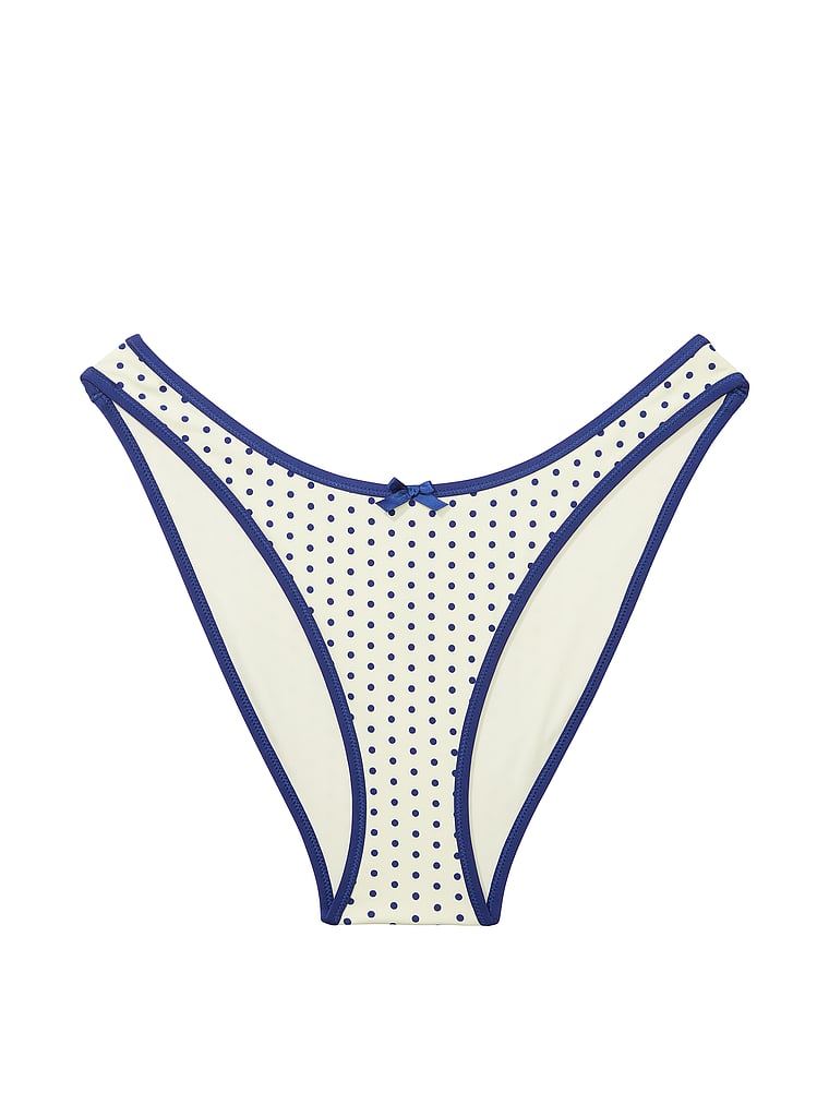 PINK by Frankies Bikinis Golden Hour Bikini Bottom, Sleepy Dot, offModelFront, 3 of 4