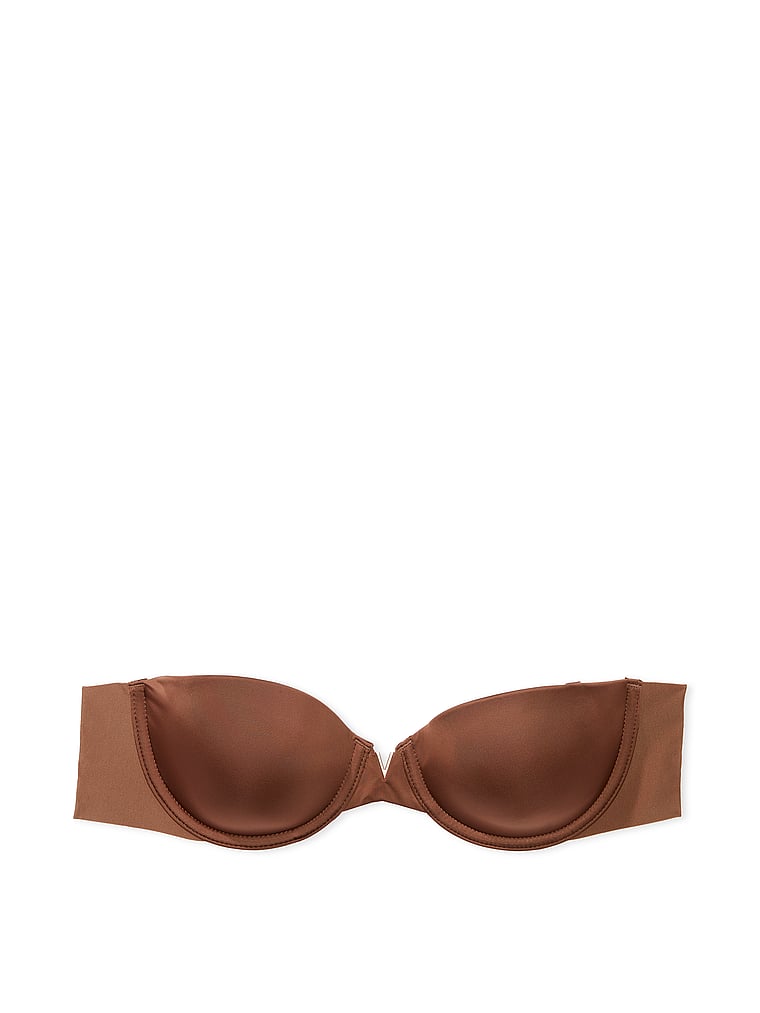 Victoria's Secret, Victoria's Secret Bare Illusions Lightly Lined Smooth Strapless Bra, Mousse, offModelFront, 3 of 3