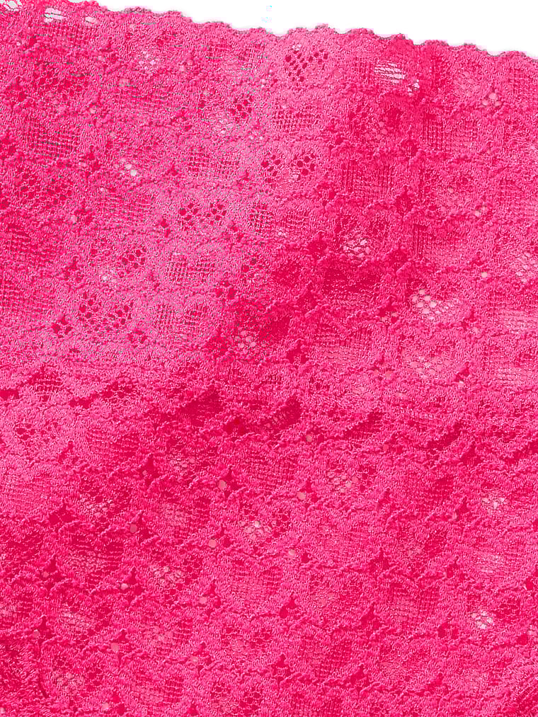 PINK Wink Wide-Waist Thong Panty, Enchanted Pink, detail, 4 of 4