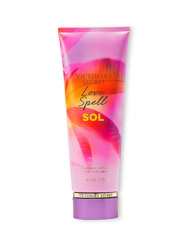 Victoria's Secret, Body Fragrance Sol Fragrance Lotion, Love Spell Sol, onModelFront, 1 of 3