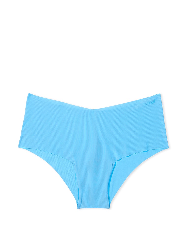 PINK No-Show Cheeky Panty, Castaway Blue, offModelFront, 2 of 3