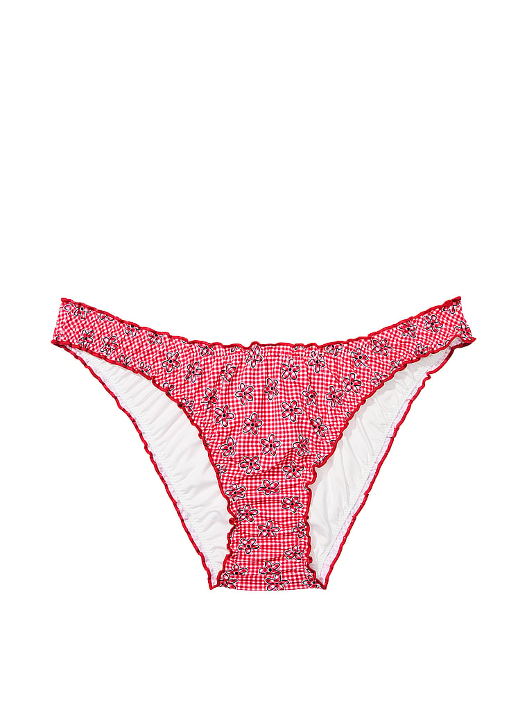 PINK by Frankies Bikinis Hudson Bikini Bottom, Ladybug Lane, offModelFront, 3 of 3