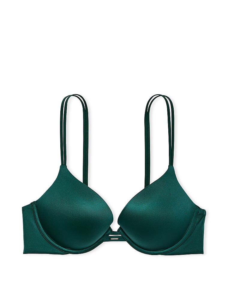 Victoria's Secret, Very Sexy Smooth Push-Up Bra, Green Mystique, offModelFront, 4 of 4
