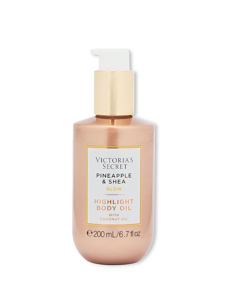 Victoria's Secret, Body Care Pineapple & Shea Glow Highlight Oil, Pineapple & Shea, onModelFront, 1 of 3