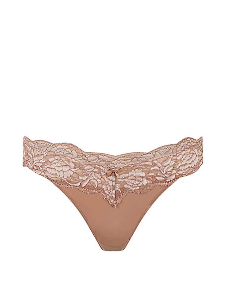 Victoria's Secret, Adore Me Jaya Thong Panty, Cafe au Lait, offModelFront, 3 of 3