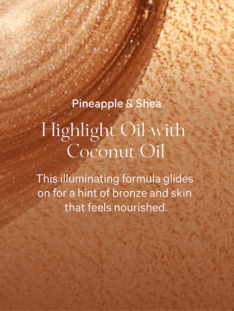 Victoria's Secret, Body Care Pineapple & Shea Glow Highlight Oil, Pineapple & Shea, detail, 3 of 3