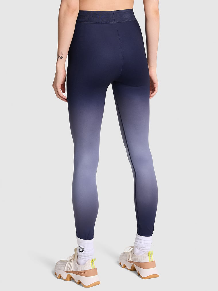 PINK Ultimate High-Waist Leggings, Midnight Navy Ombre, onModelBack, 2 of 4 Sofia is 5'10" or 178cm and wears Small