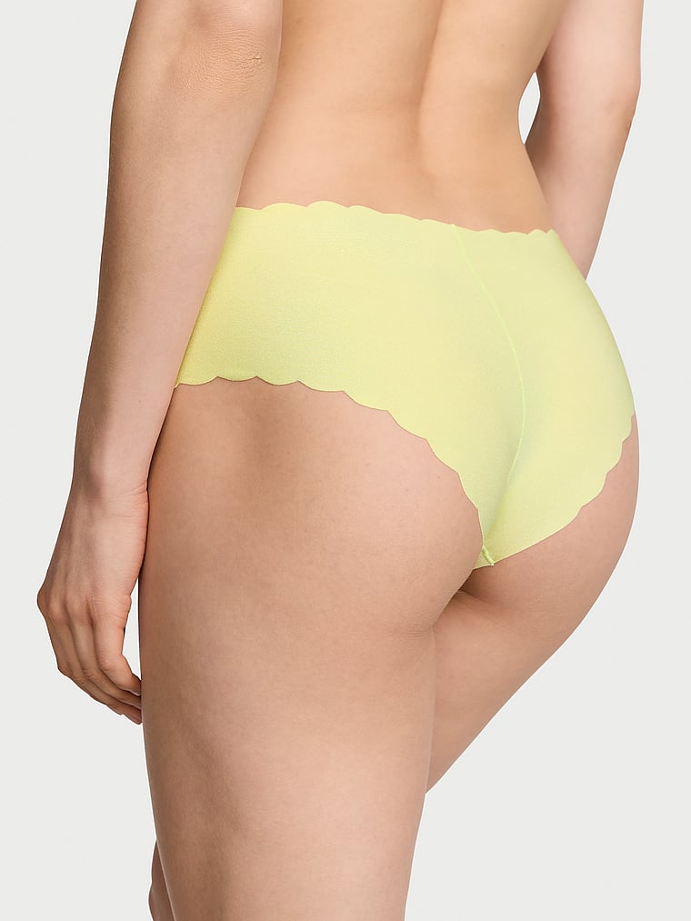 Victoria's Secret, No-Show new No-Show Cheeky Panty, Citron Glow, featured, 1 of 3 Lotta is 5'10" and wears Small