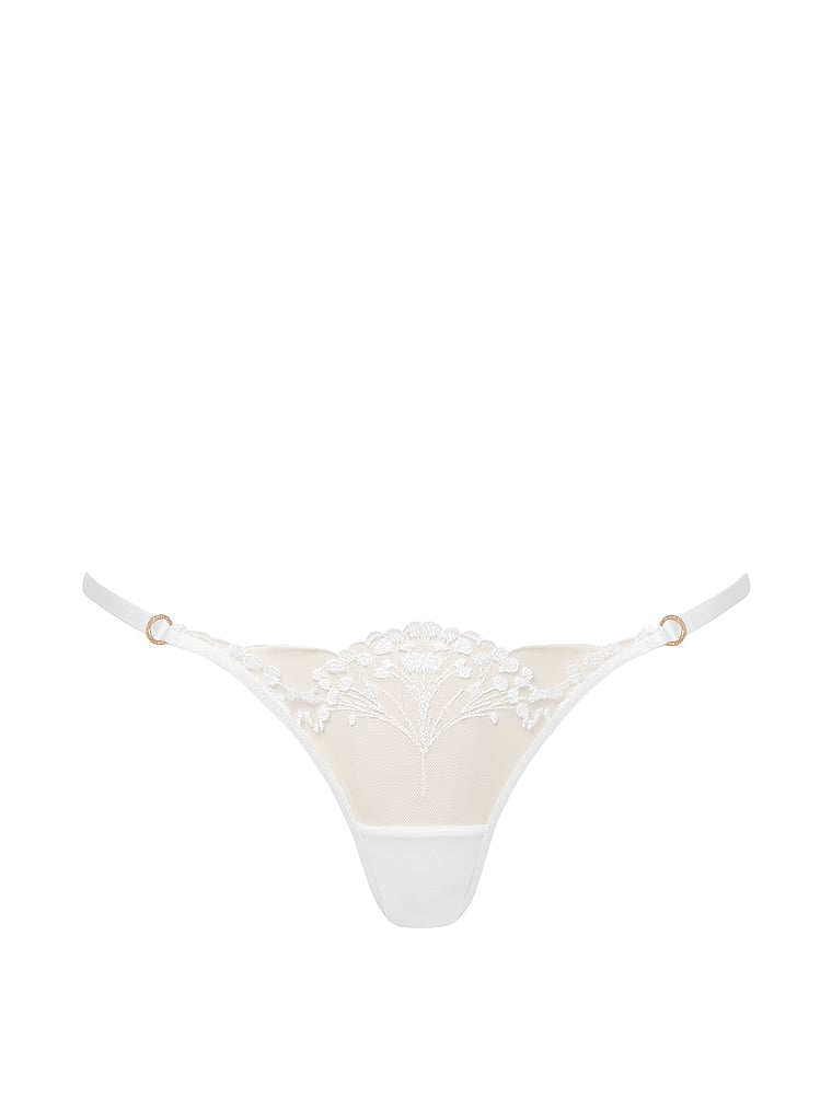 Victoria's Secret, BLUEBELLA Marisa Cheeky Panty, White, offModelFront, 3 of 4