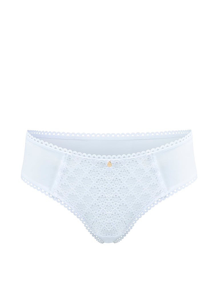 Victoria's Secret, Adore Me Ede Cheeky Panty, Bright White, offModelFront, 3 of 3