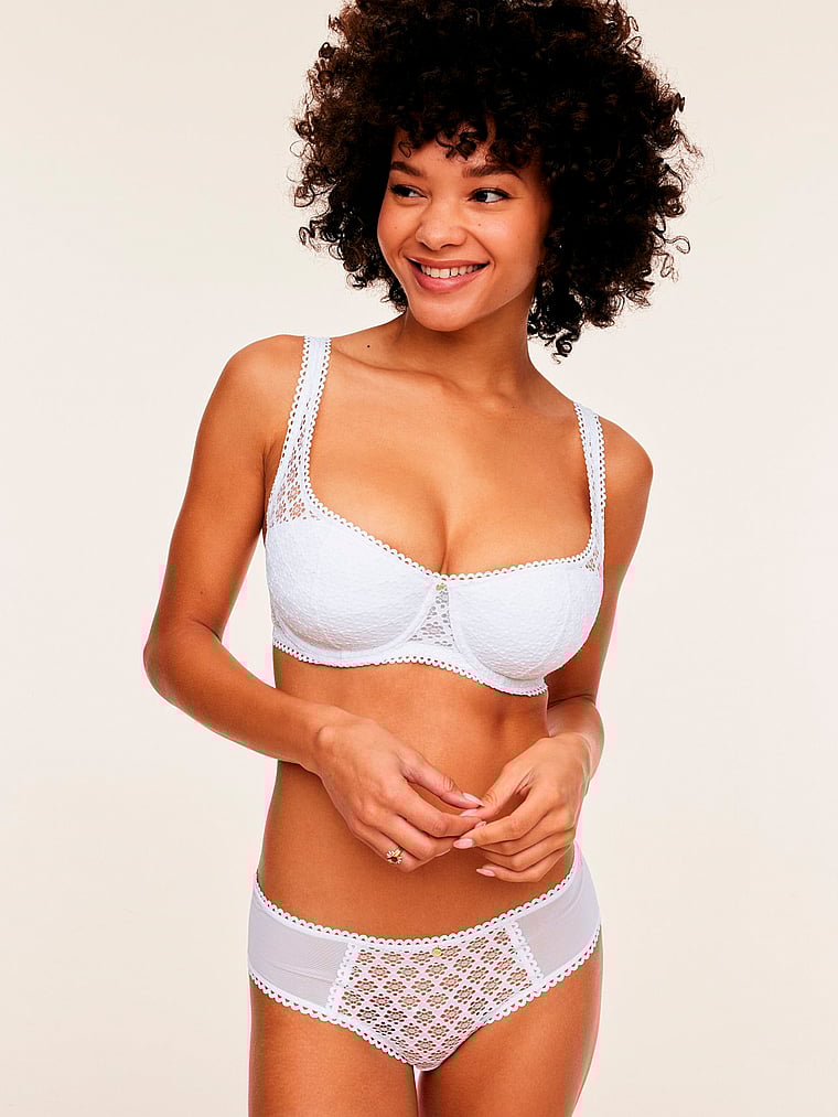 Victoria's Secret, Adore Me Ede Cheeky Panty, Bright White, onModelBack, 2 of 3