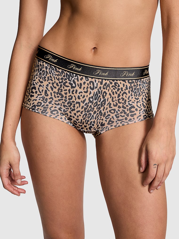 Ladies Skoden Type Undergarment Pink Women's Boyshort Panties