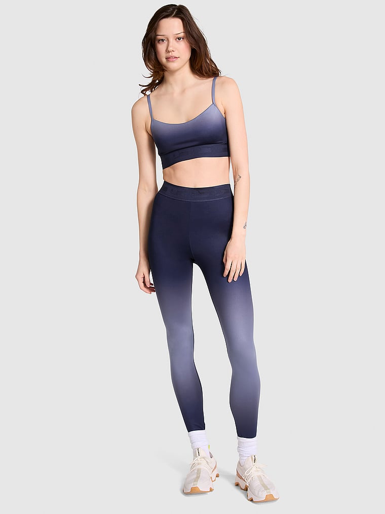 PINK Ultimate High-Waist Leggings, Midnight Navy Ombre, onModelFront, 1 of 4 Sofia is 5'10" or 178cm and wears Small