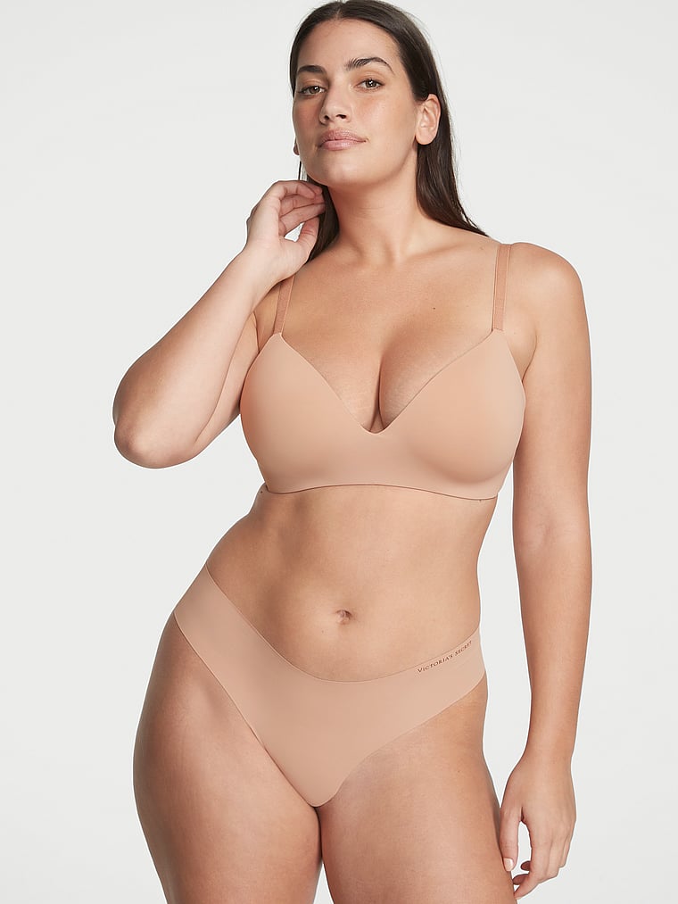 Victoria's Secret, No-Show No-Show Thong Panty, onModelSide, 3 of 4