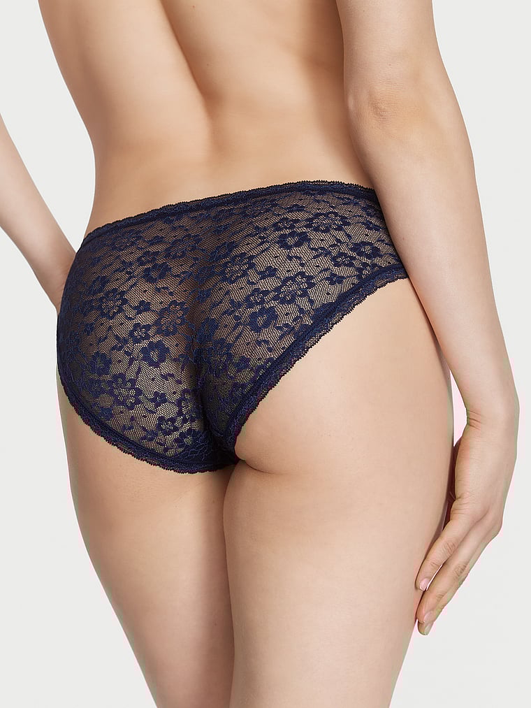 Victoria's Secret, The Lacie Lace Bikini Panty, onModelBack, 2 of 4